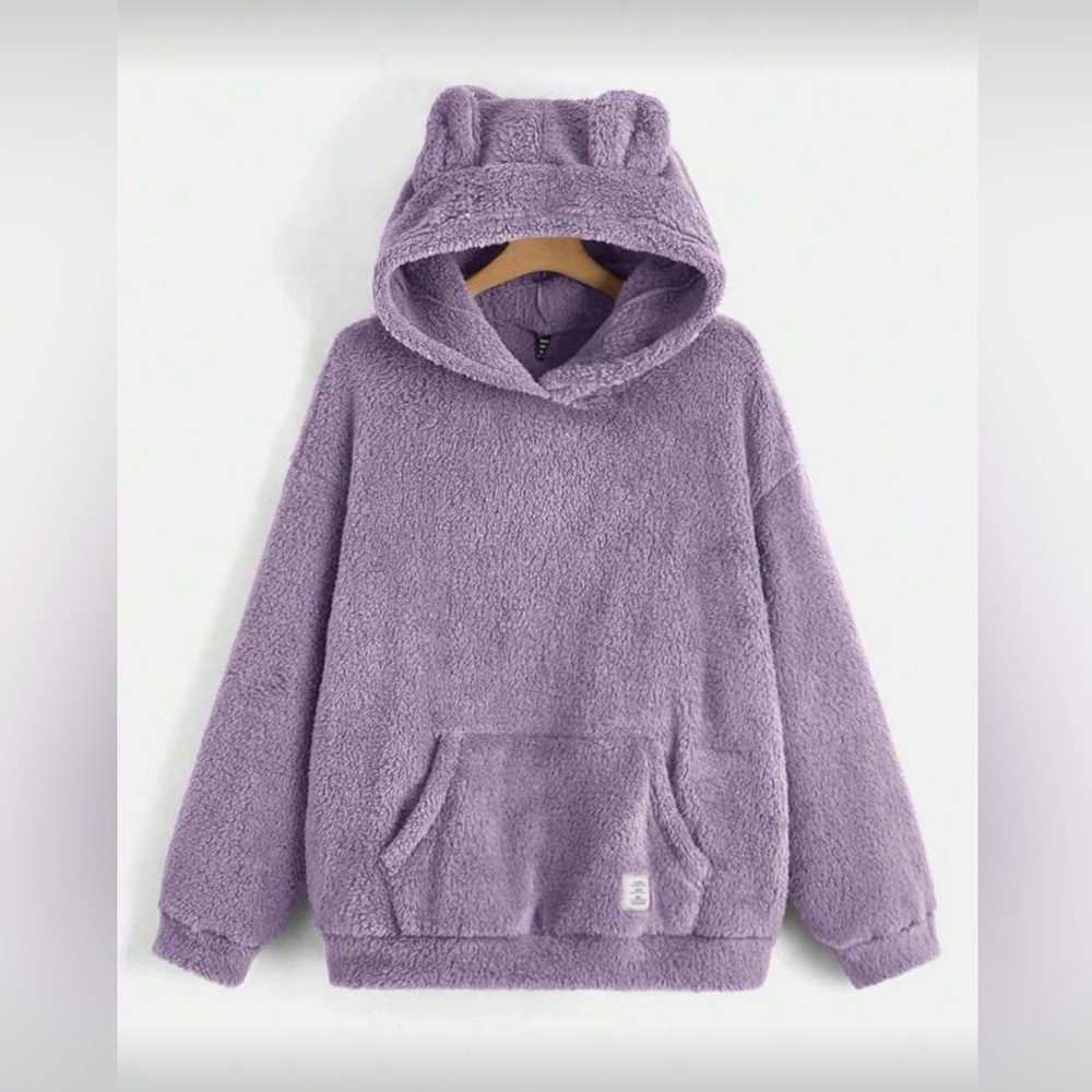 SHEIN Curve Lilac Textured Jacket